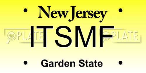ITSMF New Jersey License Plate
