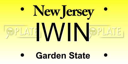 IWIN New Jersey License Plate