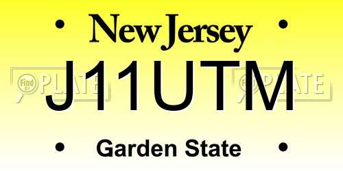 J11UTM New Jersey License Plate