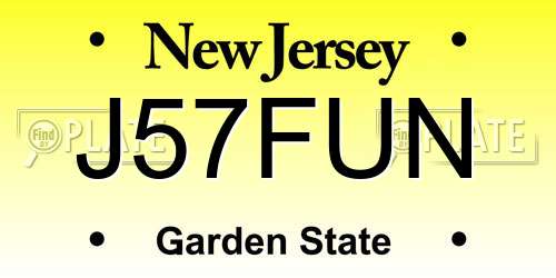 J57FUN New Jersey License Plate