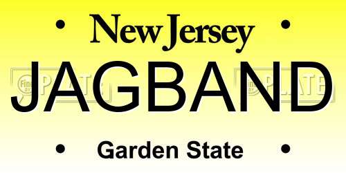 JAGBAND New Jersey License Plate
