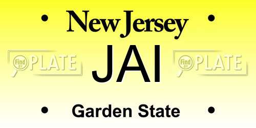 JAI New Jersey License Plate