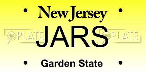 JARS New Jersey License Plate