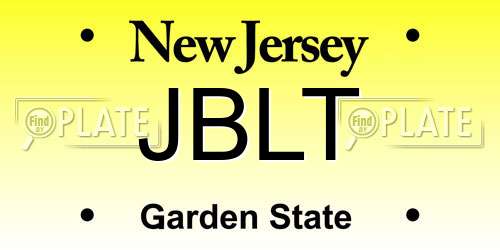 JBLT New Jersey License Plate