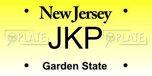 JKP New Jersey License Plate