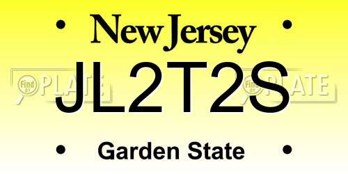 JL2T2S New Jersey License Plate
