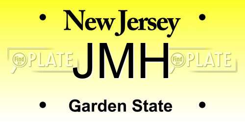 JMH New Jersey License Plate