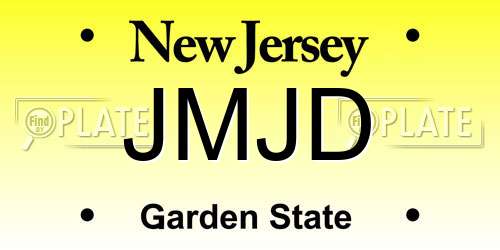 JMJD New Jersey License Plate