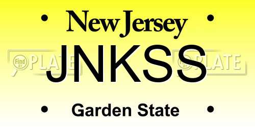 JNKSS New Jersey License Plate