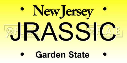 JRASSIC New Jersey License Plate