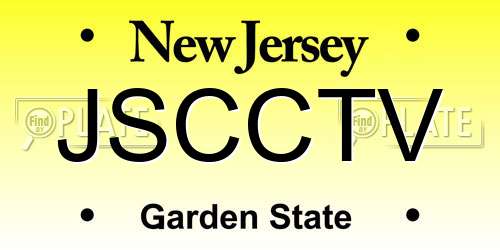 JSCCTV New Jersey License Plate