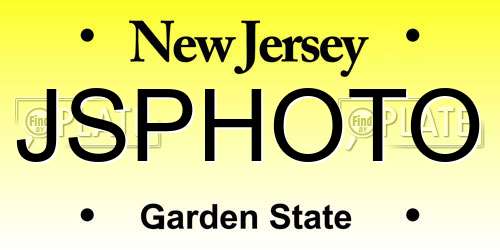 JSPHOTO New Jersey License Plate
