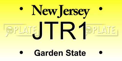 JTR1 New Jersey License Plate