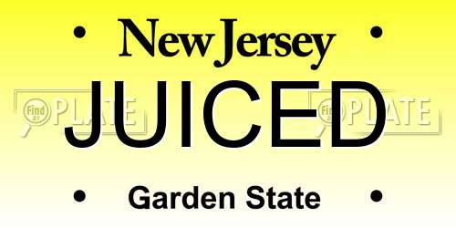 JUICED New Jersey License Plate