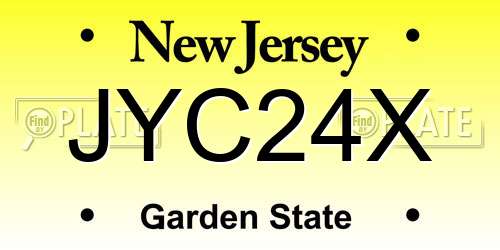 JYC24X New Jersey License Plate