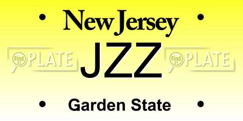 JZZ New Jersey License Plate