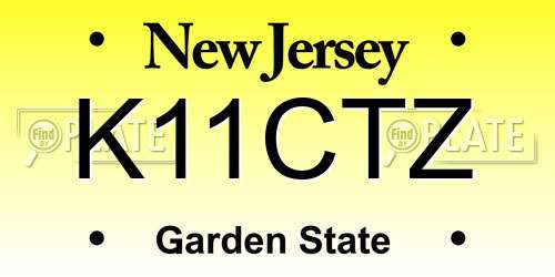 K11CTZ New Jersey License Plate