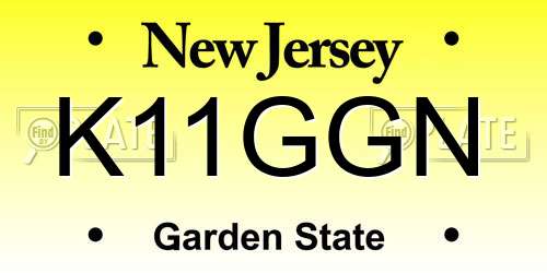 K11GGN New Jersey License Plate