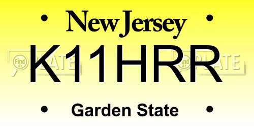 K11HRR New Jersey License Plate