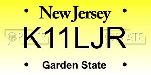 K11LJR New Jersey License Plate