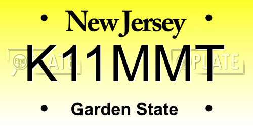 K11MMT New Jersey License Plate