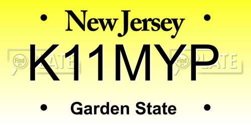 K11MYP New Jersey License Plate