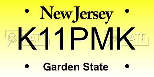 K11PMK New Jersey License Plate
