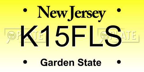 K15FLS New Jersey License Plate