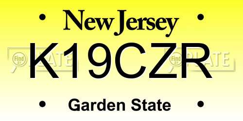 K19CZR New Jersey License Plate