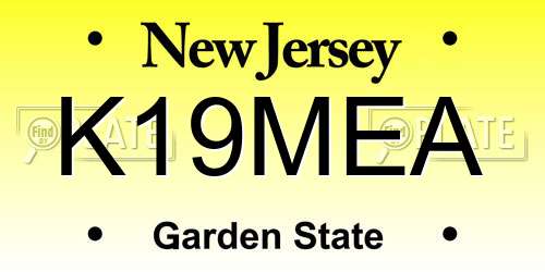K19MEA New Jersey License Plate