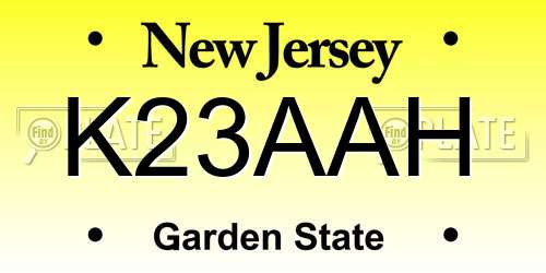 K23AAH New Jersey License Plate
