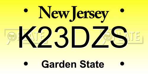 K23DZS New Jersey License Plate