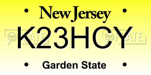 K23HCY New Jersey License Plate