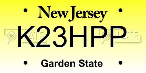 K23HPP New Jersey License Plate