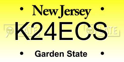 K24ECS New Jersey License Plate