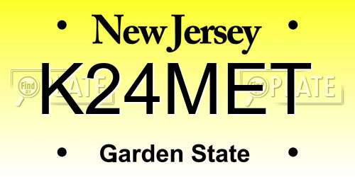 K24MET New Jersey License Plate
