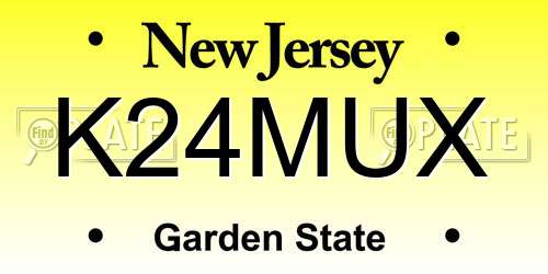 K24MUX New Jersey License Plate