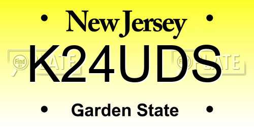 K24UDS New Jersey License Plate