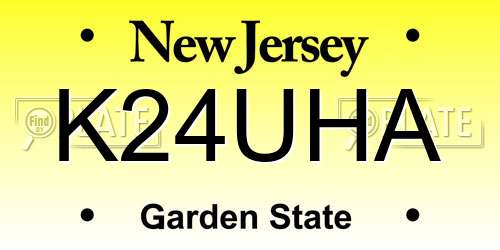 K24UHA New Jersey License Plate