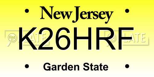 K26HRF New Jersey License Plate