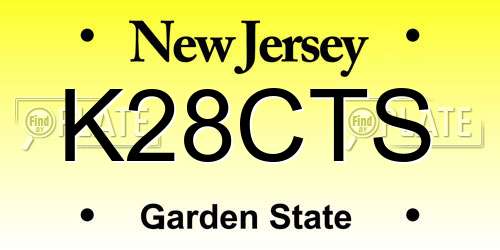 K28CTS New Jersey License Plate