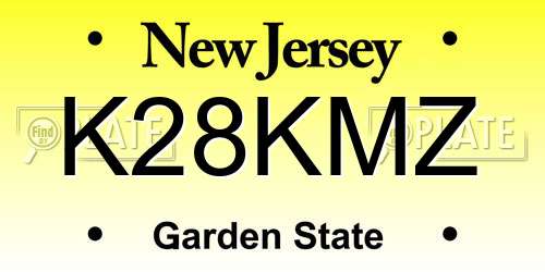 K28KMZ New Jersey License Plate