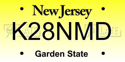 K28NMD New Jersey License Plate