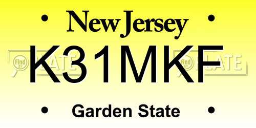 K31MKF New Jersey License Plate