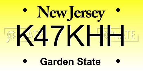 K47KHH New Jersey License Plate