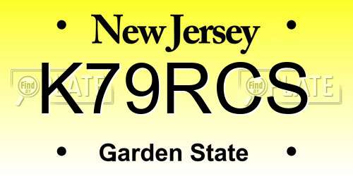 K79RCS New Jersey License Plate