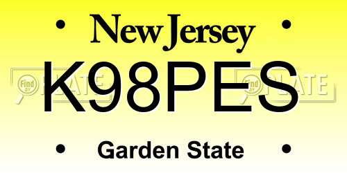 K98PES New Jersey License Plate