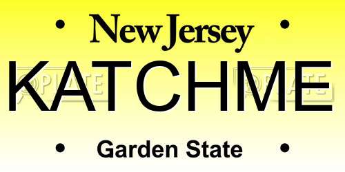 KATCHME New Jersey License Plate