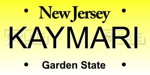 KAYMARI New Jersey License Plate