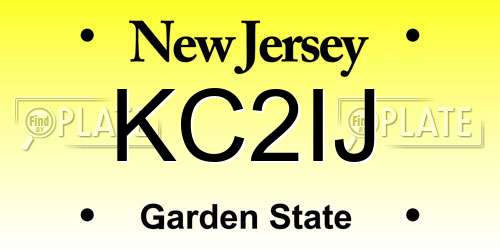 KC2IJ New Jersey License Plate